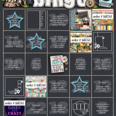 iNSD 2019 Bingo Card - Diagonal Row Complete