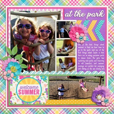 At the Park, Left Page