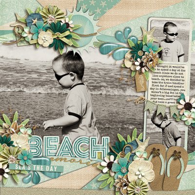 at the beach