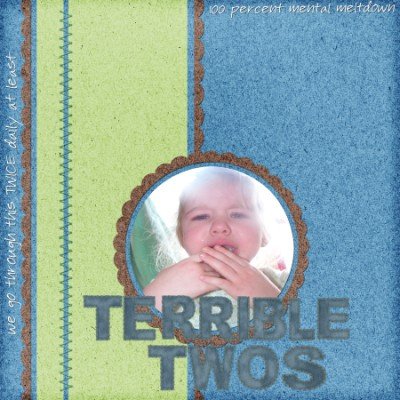 Cry Baby Shutterbug #25 Layout
