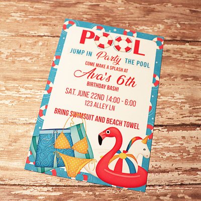 Pool Party Invite