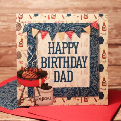 Happy Birthday BBQ card