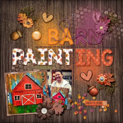 Fall Barn Painting