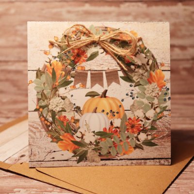 Fall Wreath card