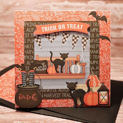 Halloween Card with matching envie