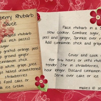Strawberry Rhubarb Sauce