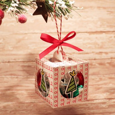 Christmas Ornament treat box