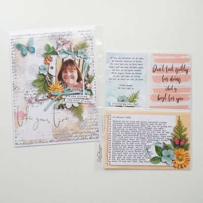 Hybrid page in 6x8 album