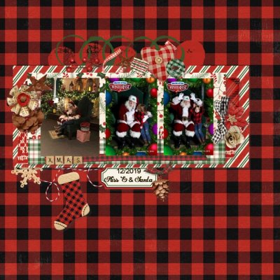 Miss E & Santa