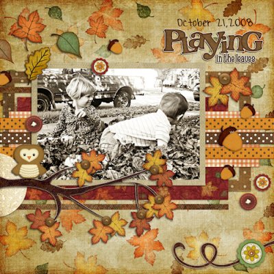 Playing In The Leaves