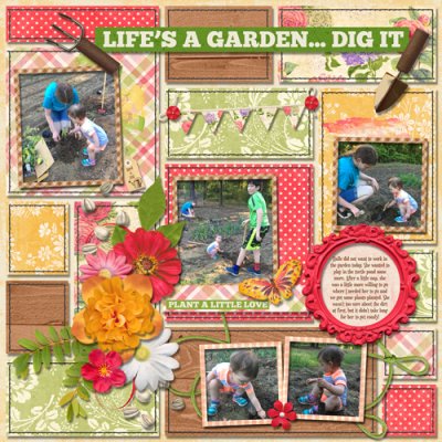 One 4 the Books Template Challenge - Halle in the Garden