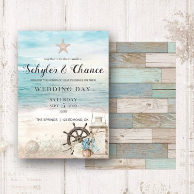 Beach Wedding Invite