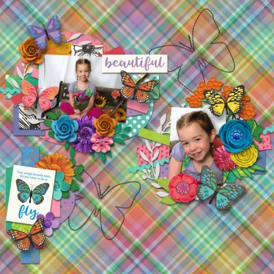 beautiful, like a butterfly