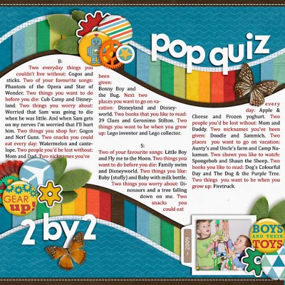 Pop Quiz - 2 by 2