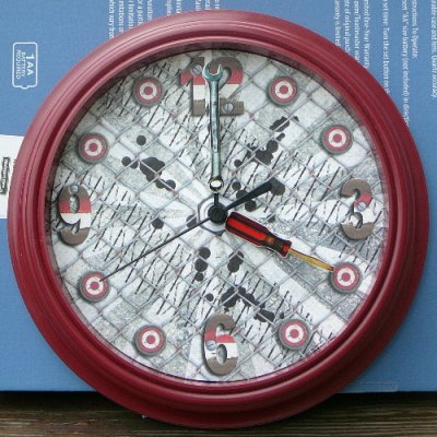 Hybrid clock using Shrinky dinks