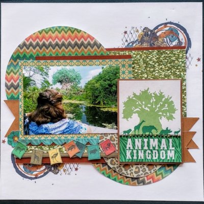 Tree of Life - Animal Kingdom - Paper Scrapbook Layout