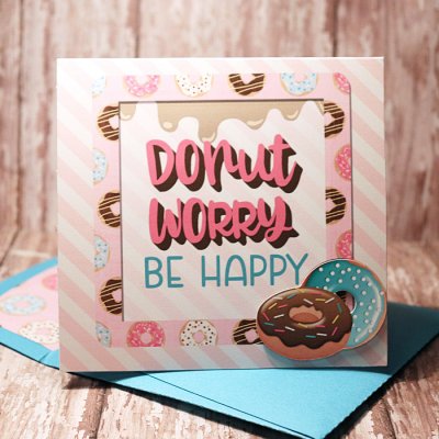 Donut Worry Card