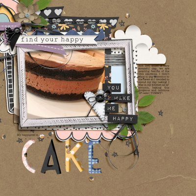 My happiness is... CAKE - Inspired By Challenge