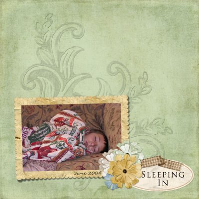 Sleeping in