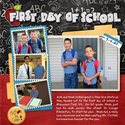 First Day of School - Noah