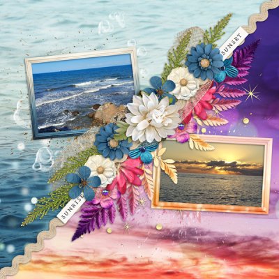 Beach Day and Night