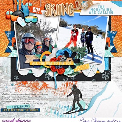 skiing