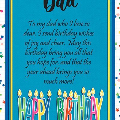 Happy Birthday Dad