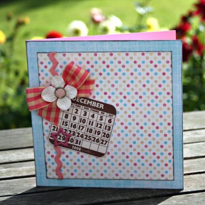 Calendar Tag Birthday Card