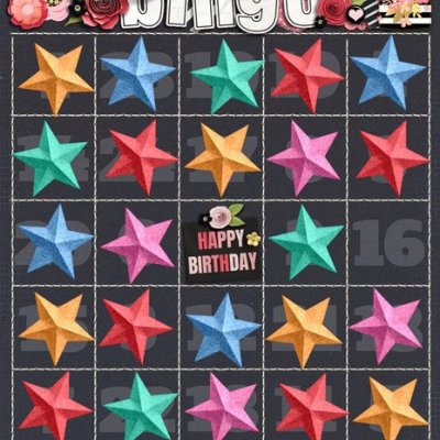 Birthday Challenge Bingo
