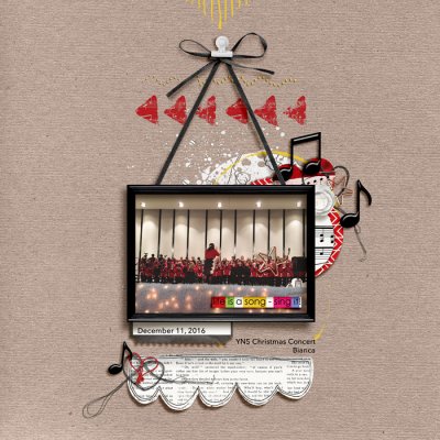 Life is a song - sing it! - Scraplift Challenge