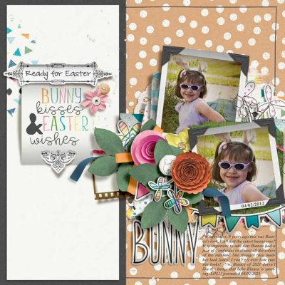Bunny kisses, Easter wishes - Pop Culture Challenge