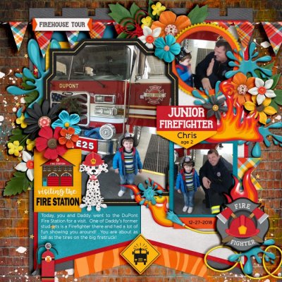Firehouse Tour - Chris, age 2