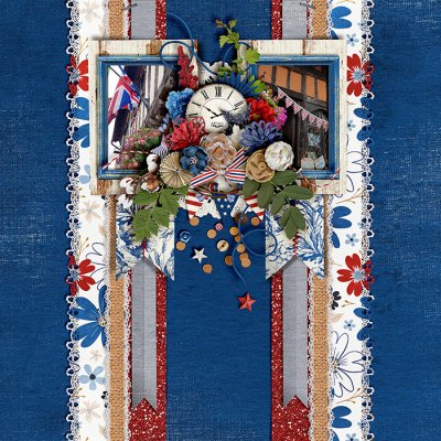 Blue Red White