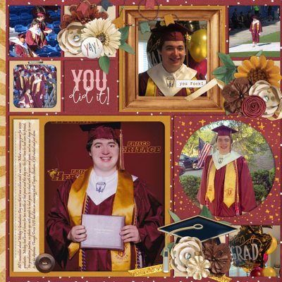Mickey's Graduation May 2020 Left