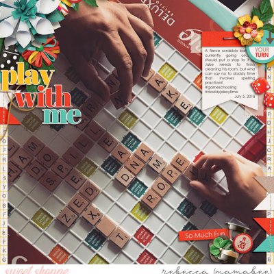 Scrabble with Daddy