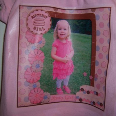 Birthday Girl Shirt Close Up