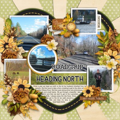 heading north