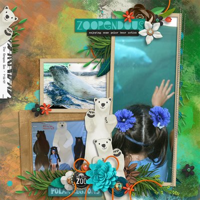 The polar bear at the Oregon Zoo