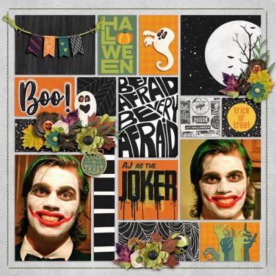 AJ as the Joker