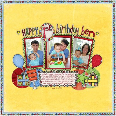 Happy 1st Birthday Ben