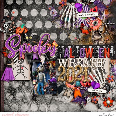 Spooky Halloween Wreath 2021 - Composition Challenge