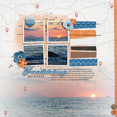 Sunset on the beach