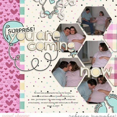 surprise you are coming now