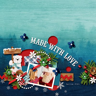 Santa and Callie 2021
