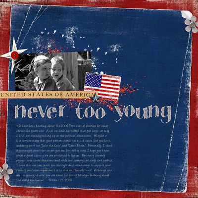 never too young
