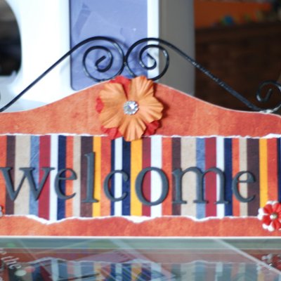 Welcome Sign/Key holder