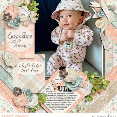 Evangeline at 8 Weeks