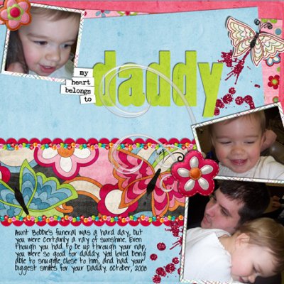 heart belongs to daddy, speed scrap template 2