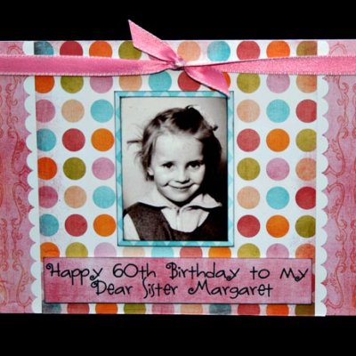 Polka Dot 60th card (hybrid)