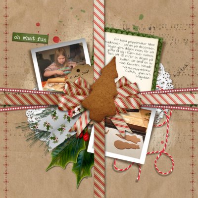 Baking gingerbread cookies